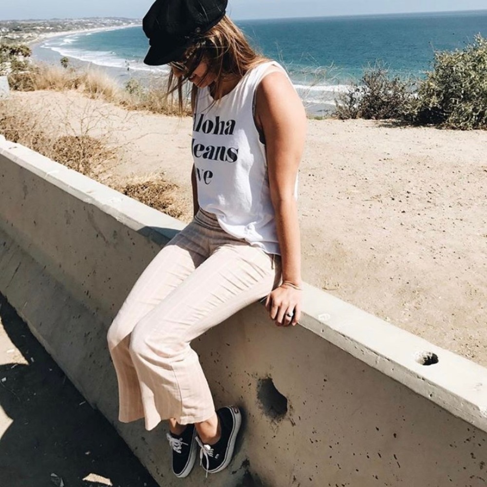 Knot Sisters Tie Side Ankle Length Pants